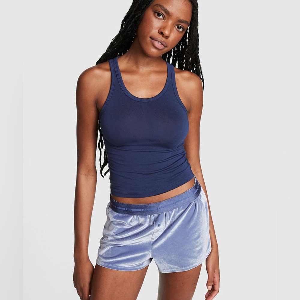 Victoria’s Secret Pink Boxy Velvet Sleep Shorts - Size XXL